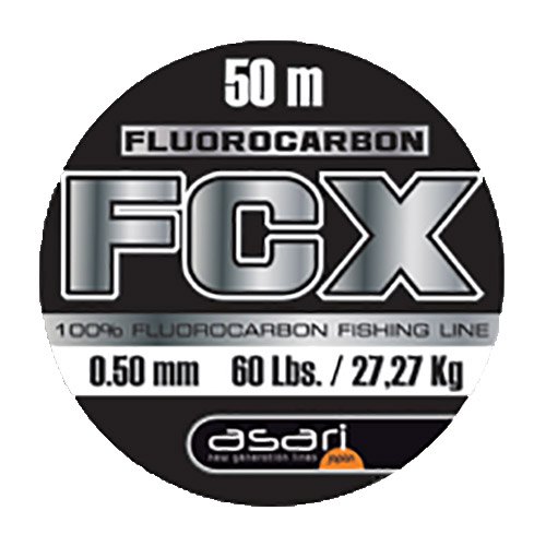 Asari Fcx Fluorocarbon 30 M Line Schwarz 0.800 mm von Asari