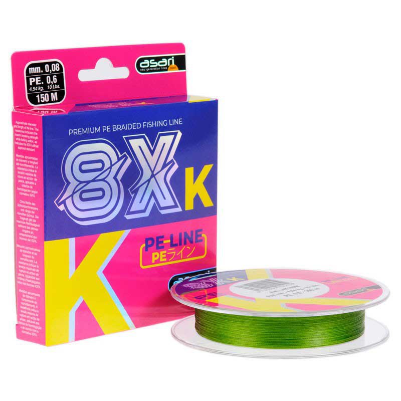 Asari K-8 Pe 8x 1000 M Braided Line Rosa 0.900 mm von Asari