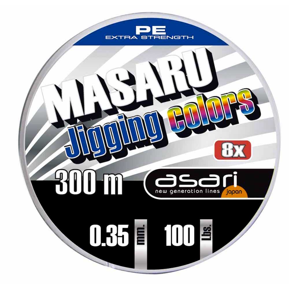 Asari Masaru Jigging Braided Line 300 M Mehrfarbig 0.200 mm von Asari