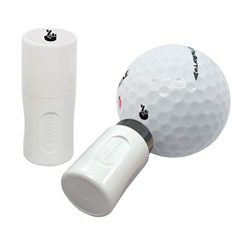 Asbri Golf Gekreuzte Finger Golfball-Stempel, Schwarz, Crossed von Asbri Golf