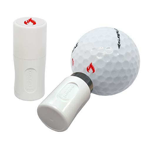 Asbri Golf Flame Golfball-Stempel, Rot von Asbri Golf