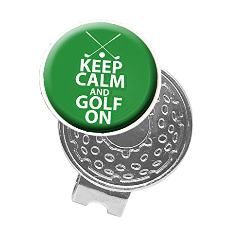 Asbri Golf Keep Calm and Golf on Gap Clip, Unisex, Keep Calm and Golf On, Silber, Nicht zutreffend von Asbri Golf