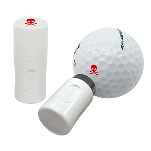 Asbri Golf Skull Asbri Golfball-Stempel, Totenkopf-Design, Rot von Asbri Golf