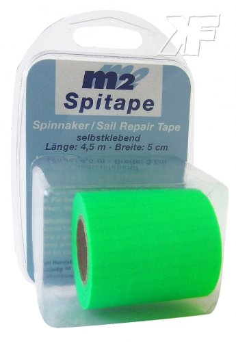 Ascan SPITAPE M2 Spinnaker Tape Reparatur Kite Segel Spinnaker Sail Repair Tape (leuchtgrün) von Ascan