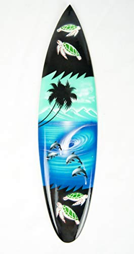 Asia Design Miniatur Surfboard Dekosurfboard Surfbrett Holz Wellenreiten inkl. Holzständer Dekoration Nr 13 (20cm) von Asia Design