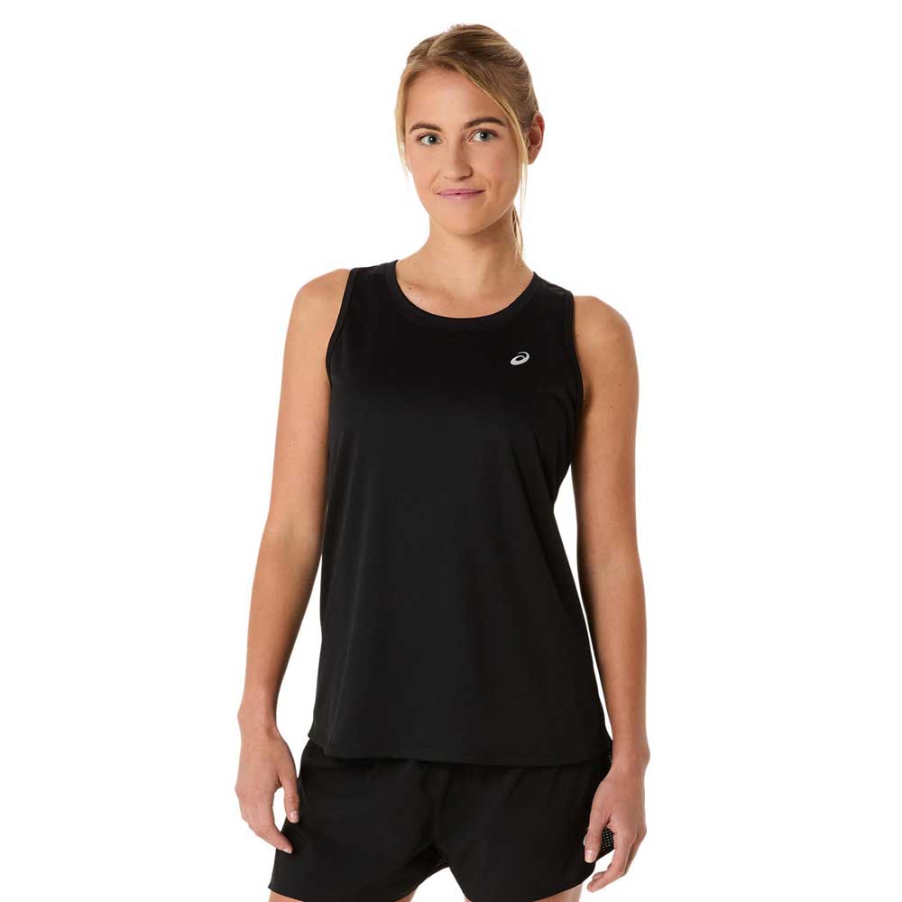 Asics Core Sleeveless T-shirt Schwarz XS Frau von Asics