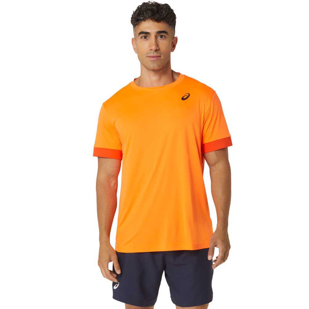 Asics Court Short Sleeve T-shirt Orange 2XL Mann von Asics
