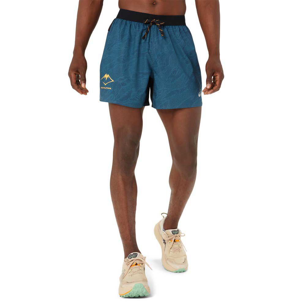 Asics Fujitrail All Over Print 5in Shorts Blau XL Mann von Asics