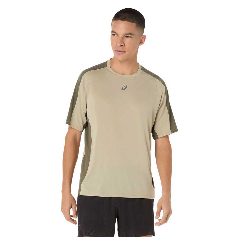 Asics Fujitrail Elite Short Sleeve T-shirt Beige XL Mann von Asics