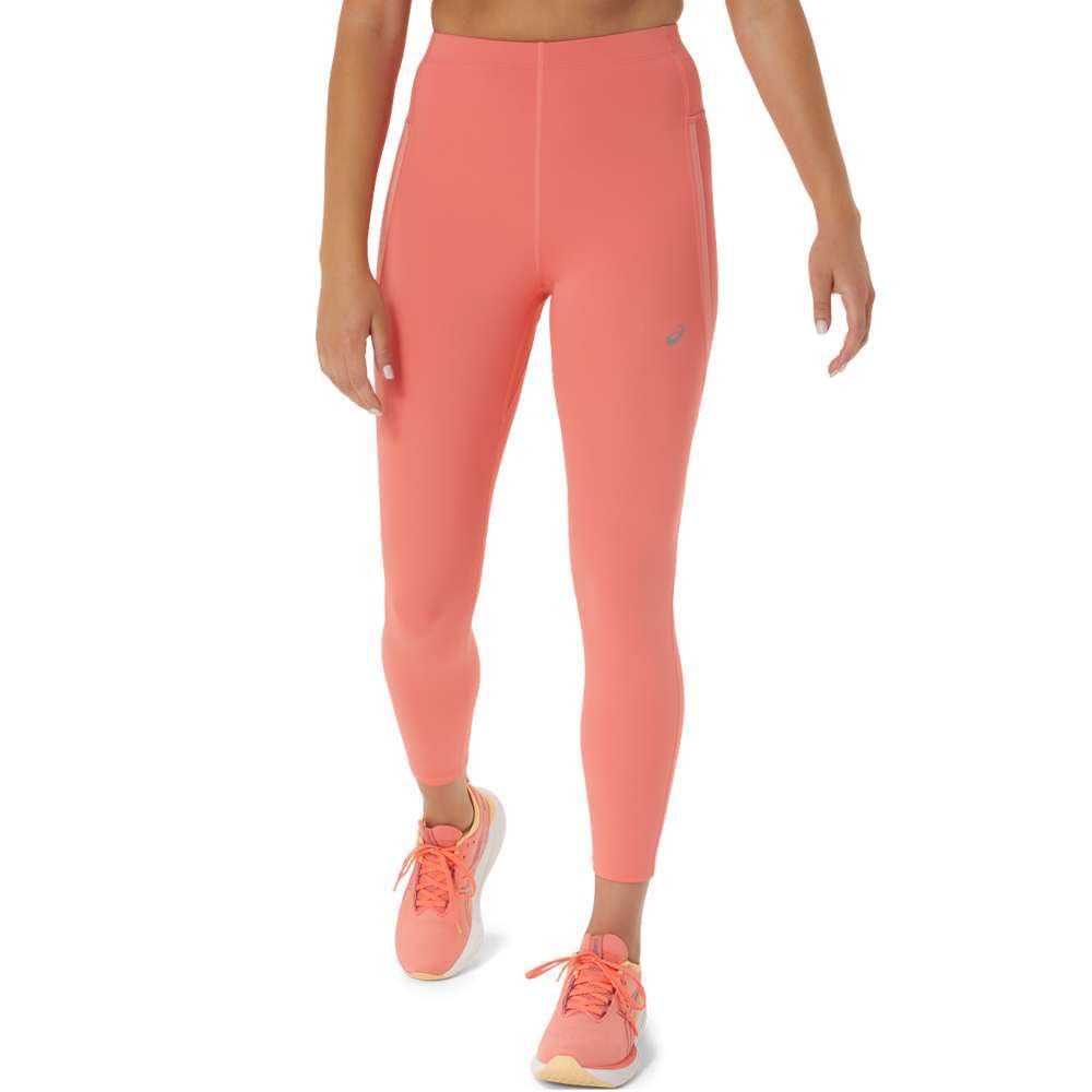 Asics Race High Waist Leggings Orange S Frau von Asics