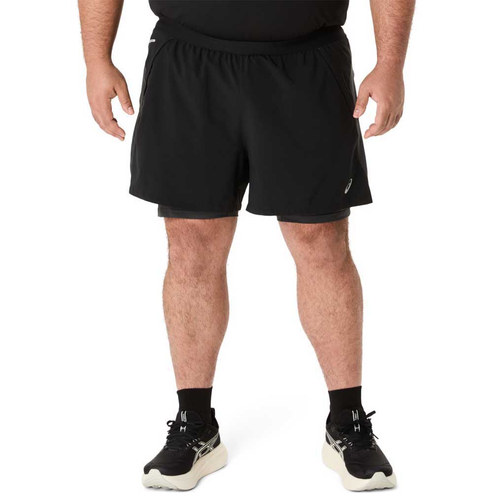 Asics Road 2-in-1 5in Shorts Schwarz 2XL Mann von Asics