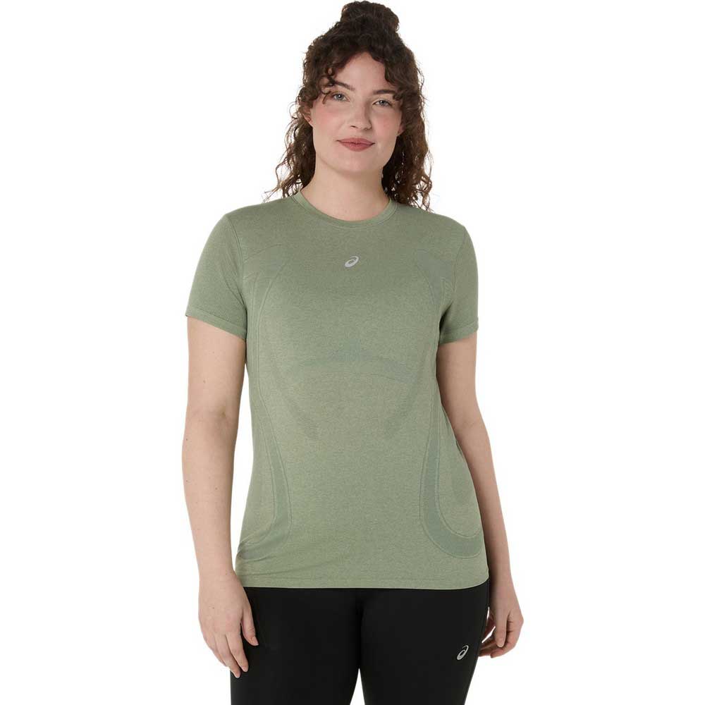 Asics Road Seamless Short Sleeve T-shirt Grün L Frau von Asics
