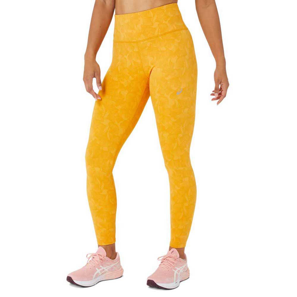 Asics Runkoyo Jacquard Leggings Gelb L Frau von Asics