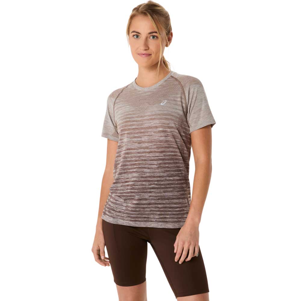 Asics Seamless Short Sleeve T-shirt Braun M Frau von Asics
