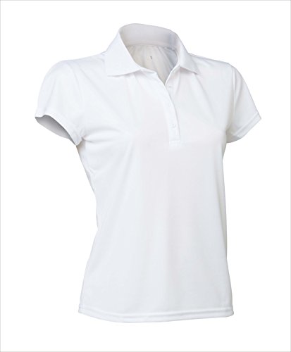 Asioka 102/14 Polo-Shirt mit kurzen Ärmeln, Damen L weiß von Asioka