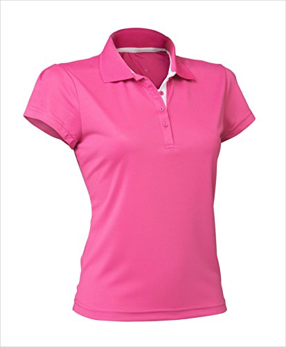 Asioka 102/14 Polo-Shirt mit kurzen Ärmeln, Damen XL Fuchsia von Asioka