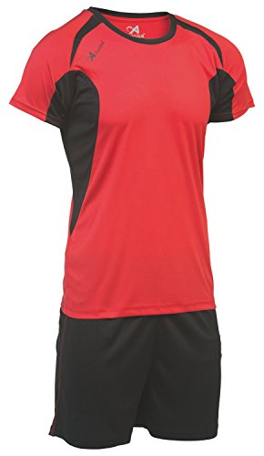Asioka 69/12 N Reihe von Shirts, Unisex Kinder XS Rot/Schwarz von Asioka