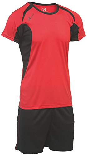 Asioka 69/12-Set – Kurze Ärmel – Unisex Erwachsene S Rot/Schwarz von Asioka