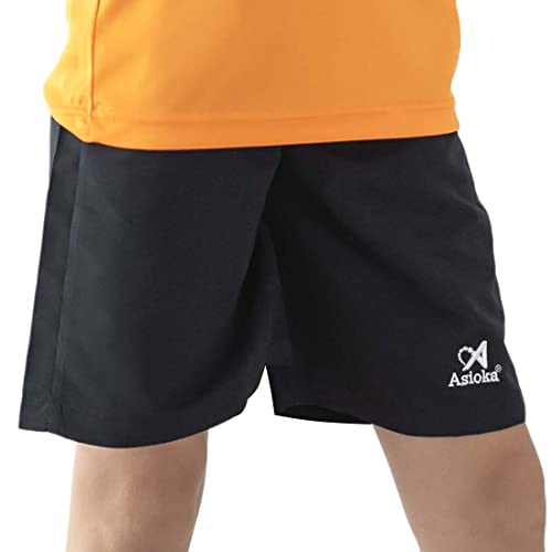 Asioka 93/17n - Kurze Sporthose mit Taschen, Unisex Kinder Einheitsgröße Schwarz von Asioka