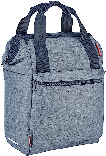 Asista Teile fürs Rad Unisex – Erwachsene KLICKfix Roomy GT Gepäckträgertasche, Blau, 25x40x17cm von Asista Teile fürs Rad