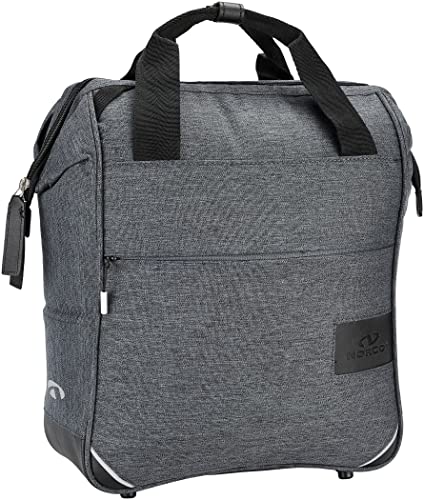 Asista Teile fürs Rad Unisex – Erwachsene Norco Denbury Gepäckträgertaschen, Tweed Grau, 38x30x13cm von Asista Teile fürs Rad
