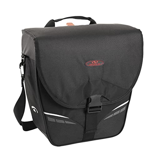Asista Teile fürs Rad Unisex – Erwachsene Norco Utah Gepäckträgertaschen, Schwarz, 32x31x14cm von Asista Teile fürs Rad