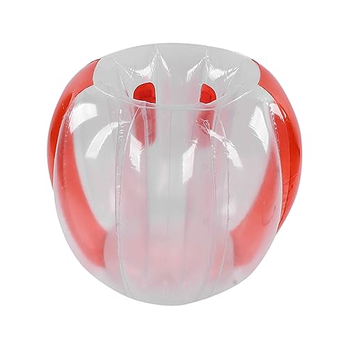 Asixxsix Aufblasbarer Stoßball für Kinder und Erwachsene, 90 x 80cm PVC-menschlicher Kollisionsball-beweglicher Körper-Blase-Bounce-Ball im Freien Spielzeug für Aktivitäten (Rot von Asixxsix