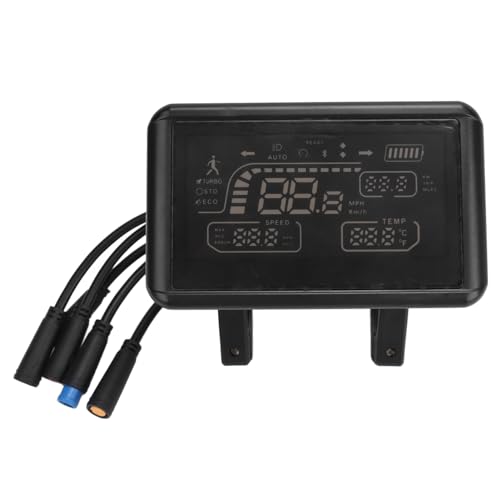 Elektrofahrrad-LCD-Display-Messgerät, Wasserdichtes E-Bike-LCD-Display-Bedienfeld, Geschwindigkeitsgetriebe-Leistungsmodus-Anzeigemessgerät für Elektrofahrrad-Modifikation von Asixxsix