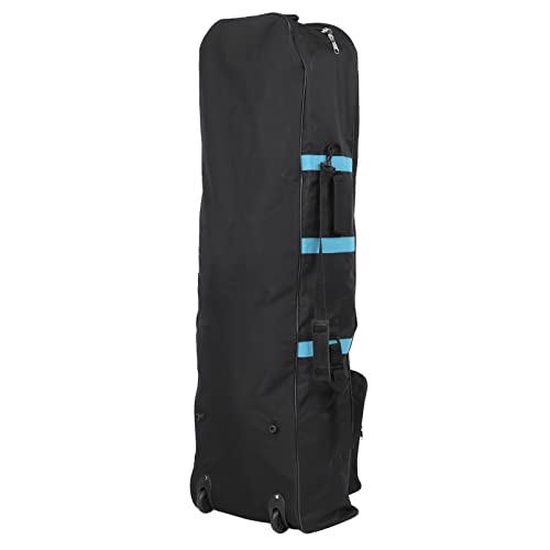 Golf-Reisetasche, 600D Oxford Golf-Reisetasche mit Rädern, Faltbare Golf-Luftfahrttasche, Golfschlägerhülle mit Doppeltem Reißverschluss, Golfschläger-Tragetasche Zum Schutz von Schlägern(Blau) von Asixxsix
