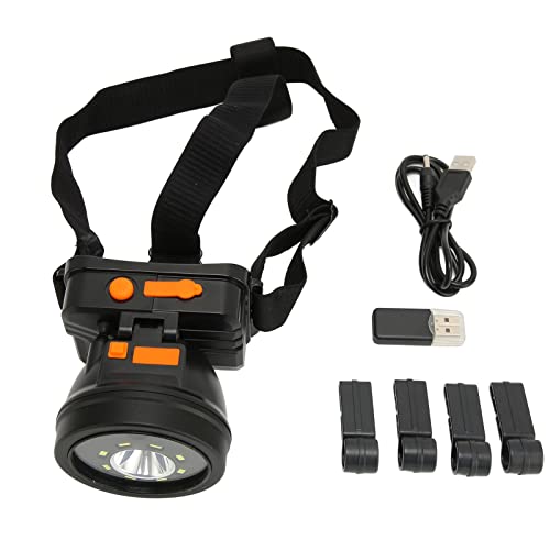 LED Wiederaufladbare Stirnlampe, IPX4 Wasserdicht 1080P UHD Freihand Kamera Kopflichter mit 2 Lichtmodi, 90° Verstellbare Outdoor Kamera Taschenlampe Zum Laufen, Angeln, Wandern, Camping(Schwarz) von Asixxsix