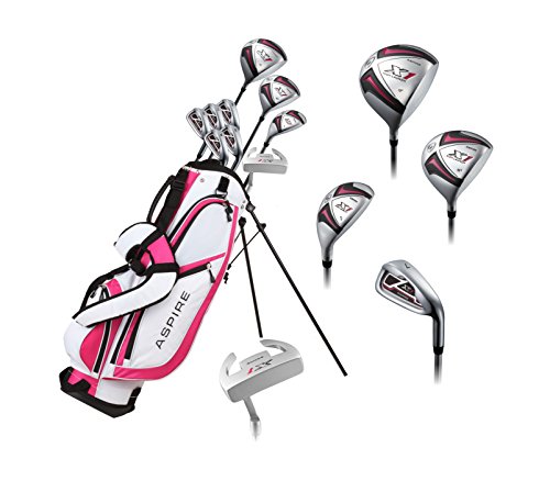 Golfschläger-Set für Damen, für Rechtshänder, Pink von aspire