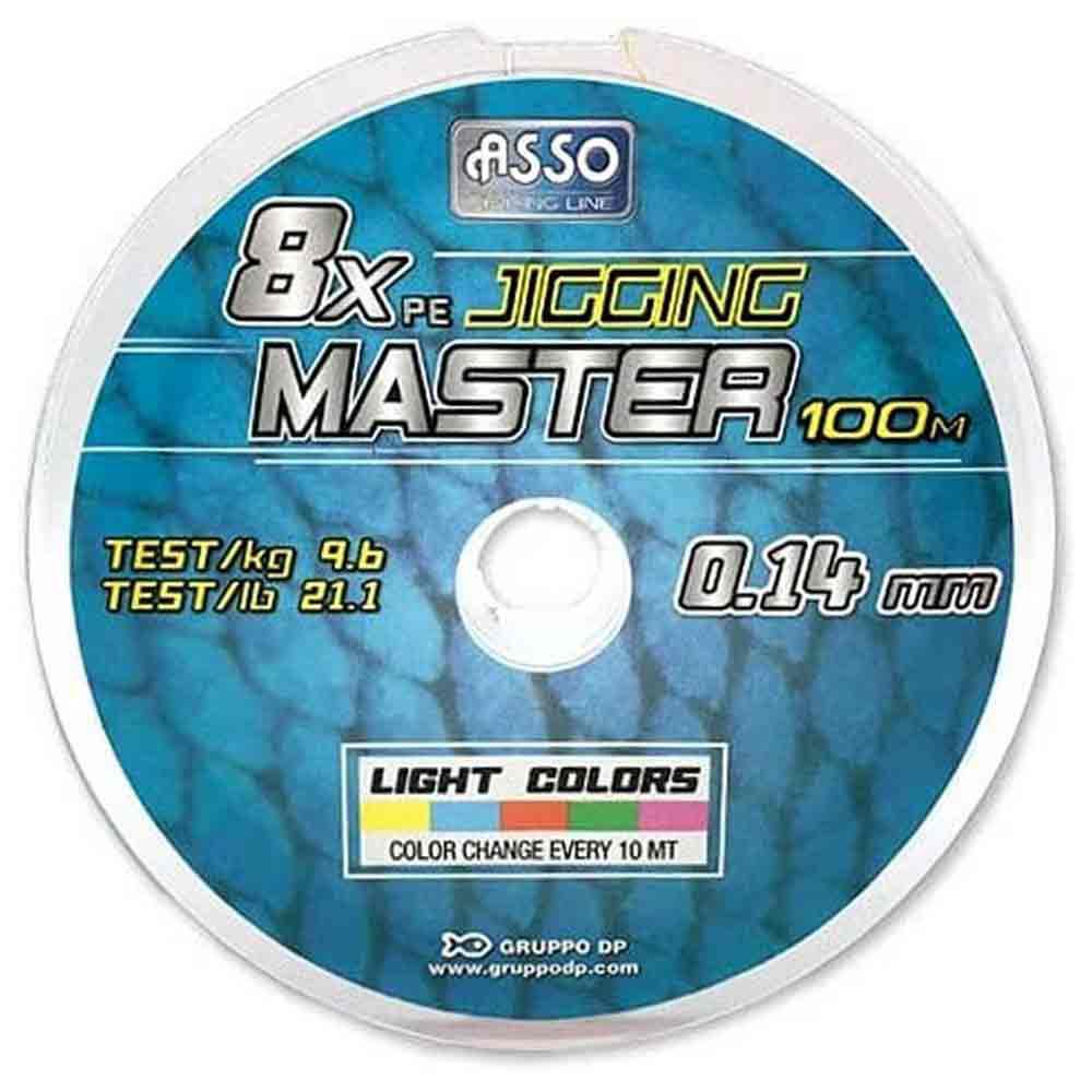 Asso Pe Jigging Master 100 M Braided Line Durchsichtig 0.330 mm von Asso