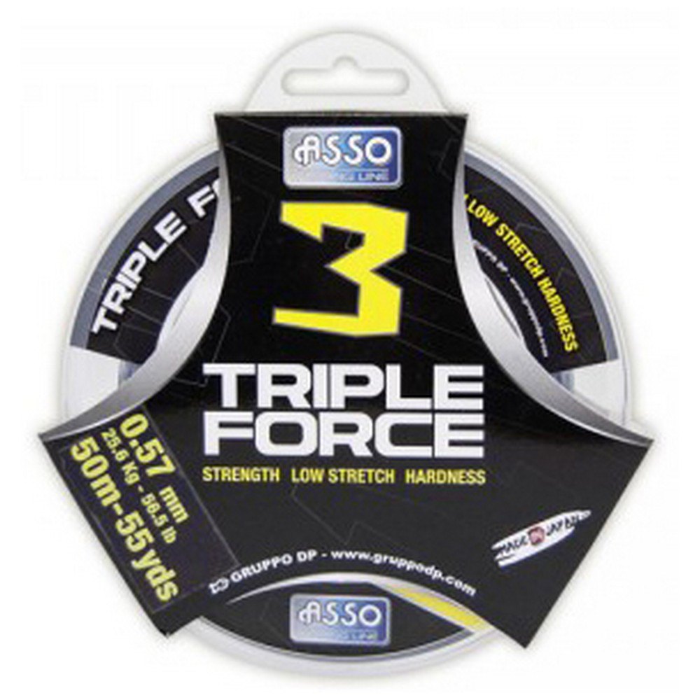 Asso Triple Force 50 M Monofilament Durchsichtig 0.156 mm von Asso