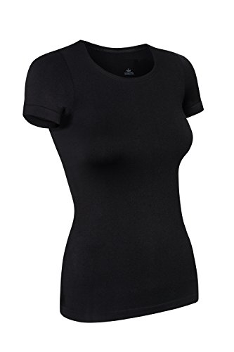 Assoluta Damen T-Shirt, Größe L, schwarz von Assoluta