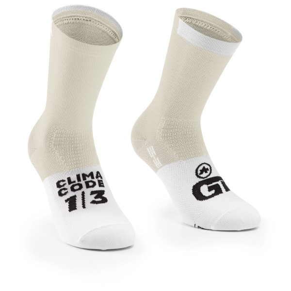 ASSOS - GT Socks C2 - Radsocken Gr I - 39-42 weiß/beige von Assos