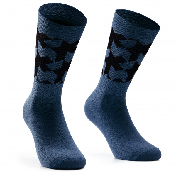 ASSOS - Monogram Socks Evo - Radsocken Gr 0 - 35-38;I - 39-42;II - 43-46 grau;schwarz von Assos