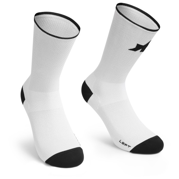ASSOS - RS Superleger Socks S11 - Radsocken Gr 35-38 grau/weiß von Assos