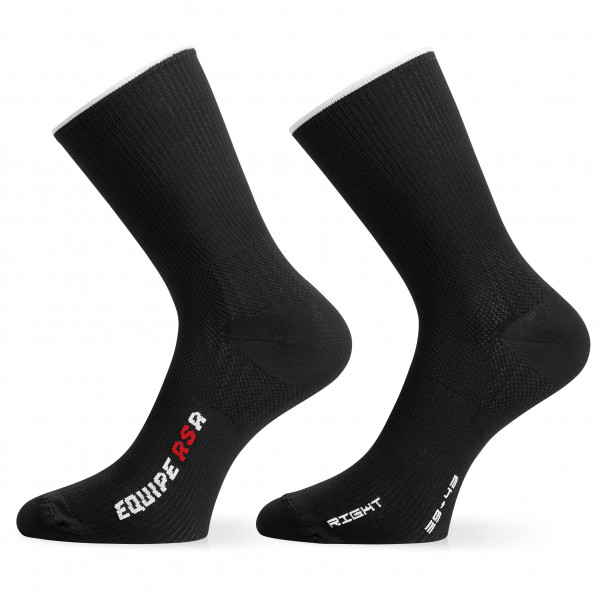 ASSOS - RSR Socks - Radsocken Gr 0 - 35-38;I - 39-42;II - 43-46 schwarz;weiß von Assos