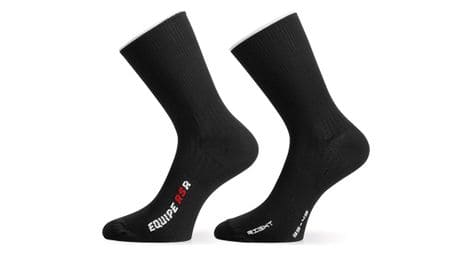 paar lange socken assos rsr socken schwarz von Assos