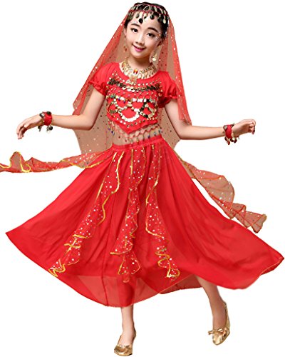 Astage Indische Kleidung Bollywood Orient Kleid Halloween Karneval Kostüme von Astage