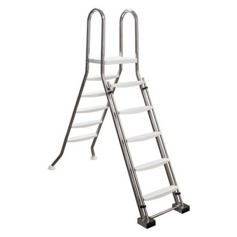 Astralpool Aisi-304l Ø43 1m Safety Ladder 2x3 Steps With Platform For Above Ground Pools Silber von Astralpool