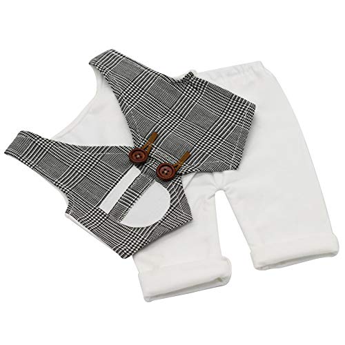 Asudaro Neugeborene Fotografie Kleidung Set Baby Photo Prop Outfits Kleidung Baby Gentleman Weste + Shorts Anzug Overalls Kinder Kostüm von Asudaro