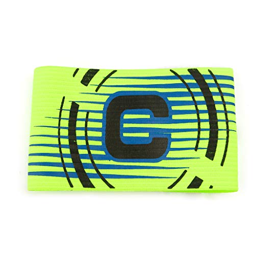 1 mehrfarbiges, elastisches Fußballkapitänger-Armband, verstellbar, Polyester, für Erwachsene, Jugendliche, Fußballkapitänner von Asukohu