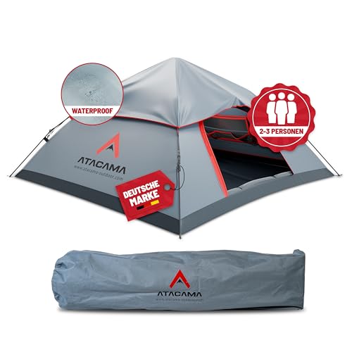 Atacama Camping Zelt - Ultra-Leichtes Wurfzelt - Kompakt und Langlebig – Perfekt für Bikepacking, Survival- und Outdoorabenteuer - Pop up Zelt für 3 Personen von Atacama