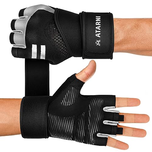 Fitness Handschuhe Trainingshandschuhe Herren & Damen - Sporthandschuhe mit Handgelenkschutz & Perfektem Grip Gym Gloves für Kraftsport,Krafttraining,Gewichtheben,Bodybuilding,Crossfit Training von Atarni