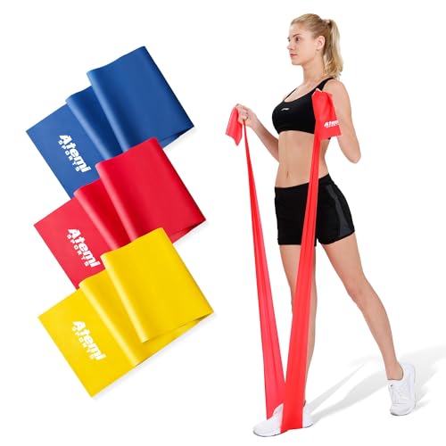 Widerstandsbänder 3er-Set | 2m Lange Fitnessband-Set für Training & Physiotherapie | Gymnastikband für Muskelaufbau & Fitness | Resistance Bands von Atemi Sports
