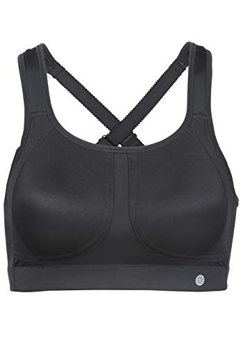 Athlecia Damen Sport-BH Magnolia mit funktionalem X-Profil 1001 Black, 90, C von Athlecia