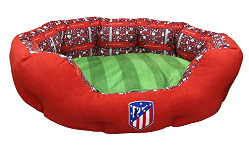 CYPBRANDS Atletico de Madrid BE-01S-ATL Haustierbett, Größe S, Mehrfarbig von CYPBRANDS