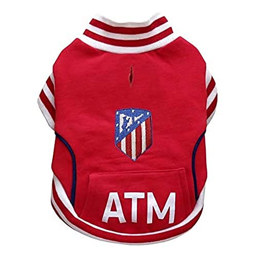 Atlético de Madrid - Sweatshirt für Hunde oder Katze, 5 Größen erhältlich, Teamtrikot, Größe S, hohe Qualität, offizielles Produkt (CyP Brands) von CYPBRANDS