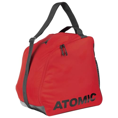 ATOMIC Boot Bag 2.0 in Rot - Robuste Skischuhtasche - Extra Zubehör-Fach - Junior Performance Shell für mehr Stabilität - Mit herausnehmbarer Skischuhplatte von ATOMIC